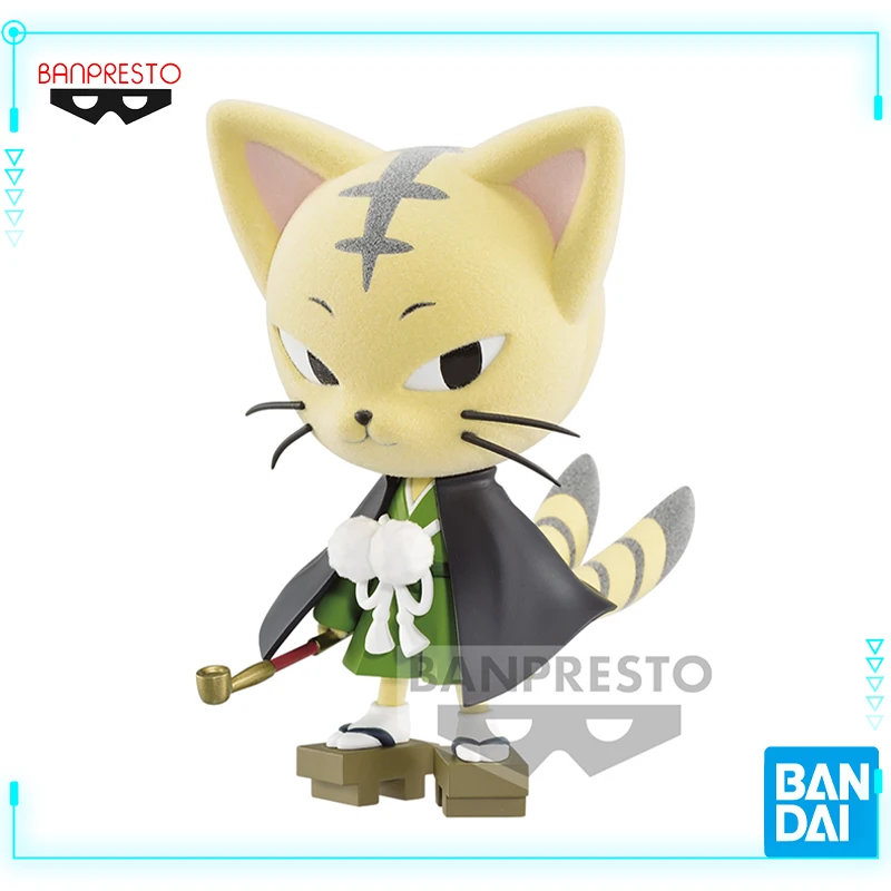 

Bandai Original Genuine BANPRESTO Fluffy Puffy SHAMAN KING Matamune 10cm Kawaii Anime Cat Figure Collectible Model Toy Gift