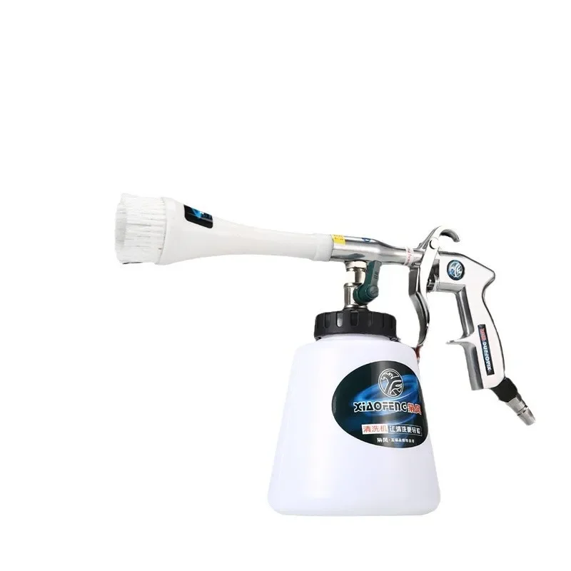 Пистолет для чистки салона автомобиля с воздушным питанием пенопластовой пушкой