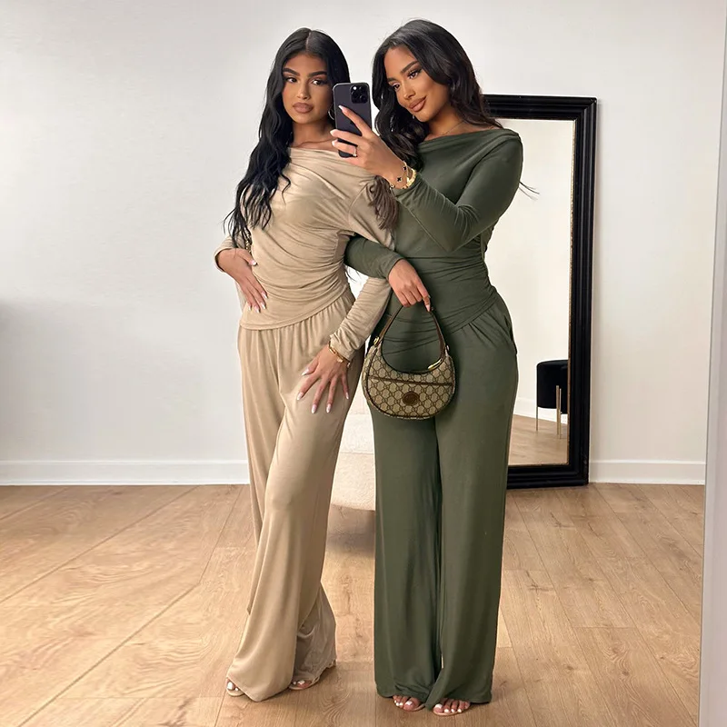 Свободный комплект из 2 предметов с разрезом на шее классические базовые