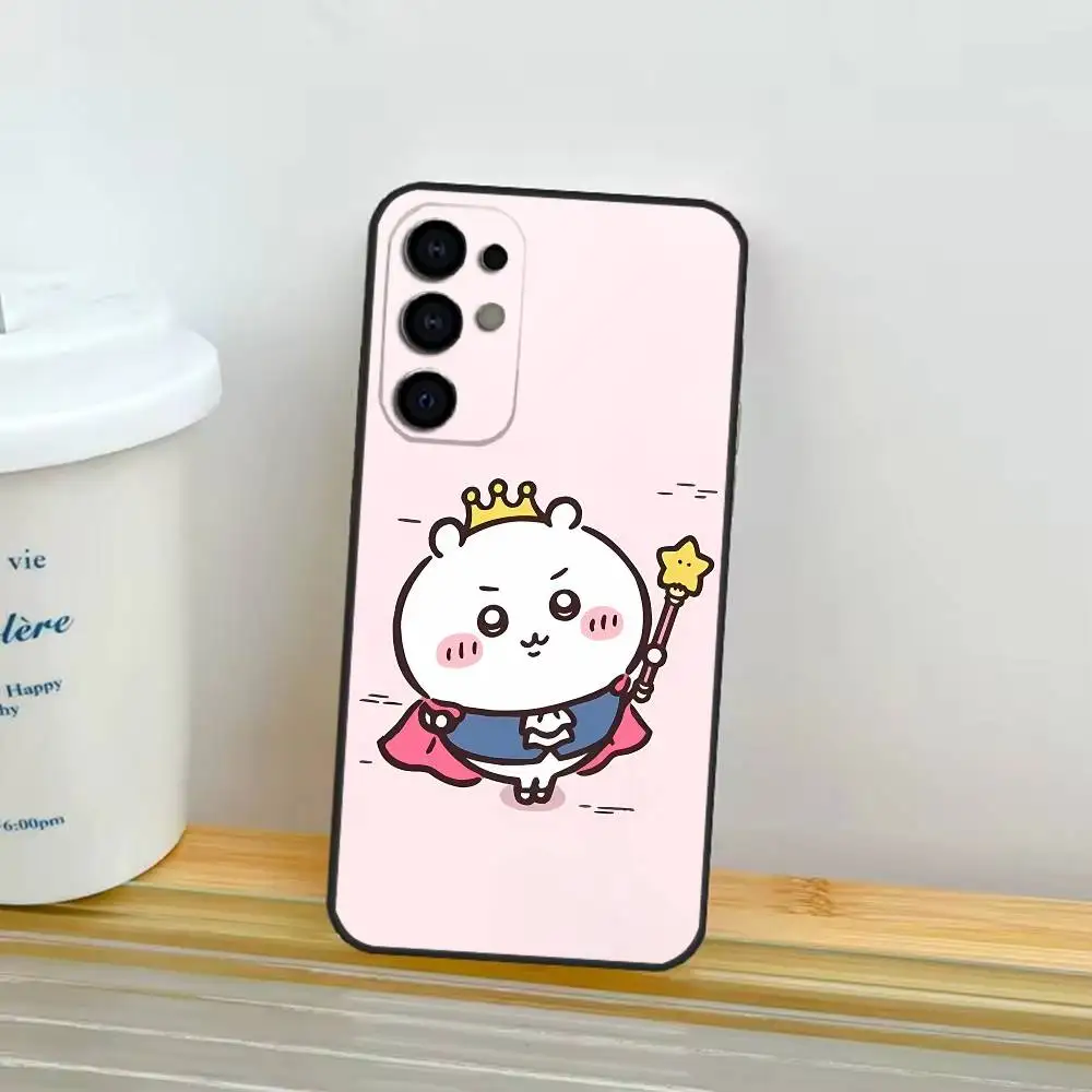Фото Милый мультяшный чехол для телефона C-Chiikawaing для Samsung S26,25,24,21,22,23,30,20,Ultra,Plus,Fe,Lite, черный, мягкий чехол №3