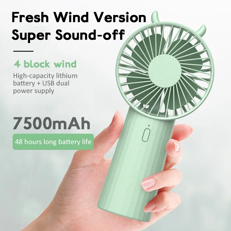 

Air Cooler Handheld Portable Handheld Fan Large Capacity Charging Usb Pocket Fans Air Conditioning Multifunctional Mini