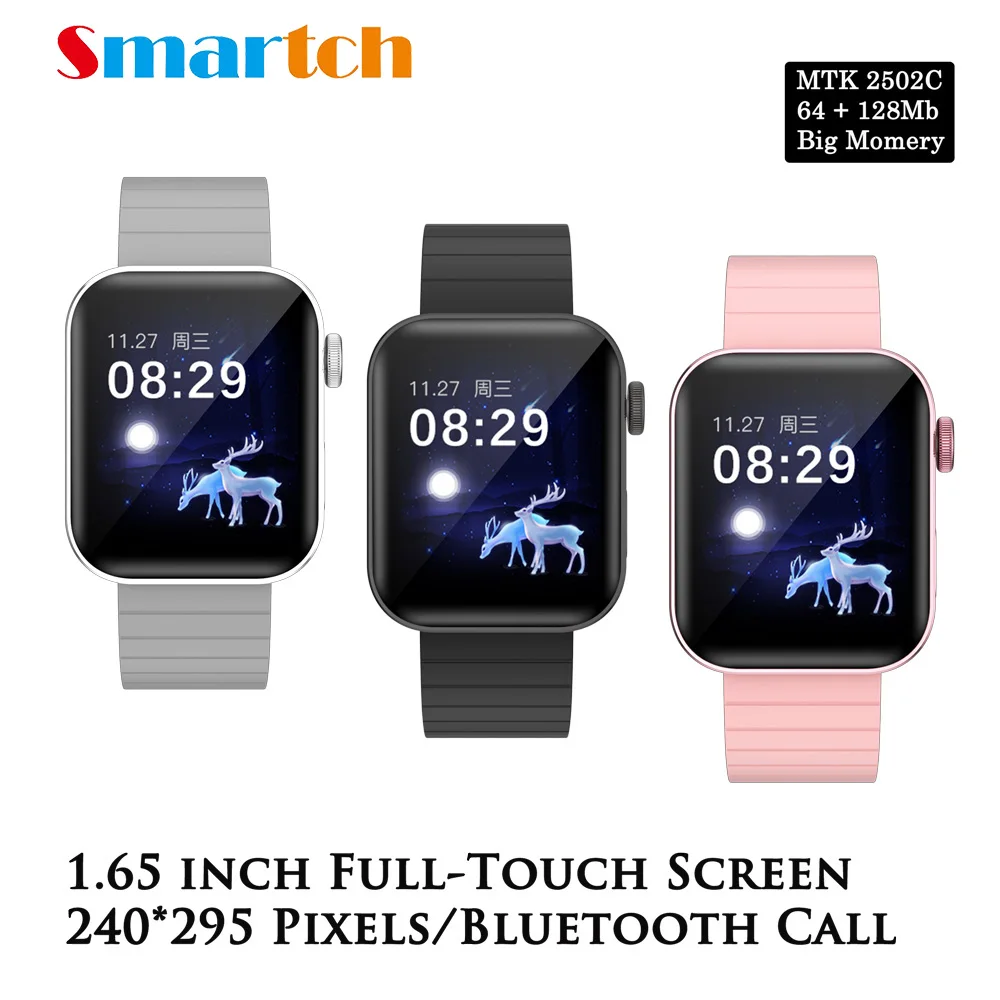 

696 P40 1.65 inches Big Screen Smart Watch Heart Rate Sports Smart Wristband Y06 Bluetooth Call Smartwatch Smart Band Waterproof