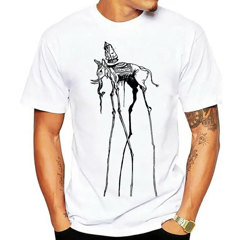 

Camiseta Space Elephant Dali Art para hombre, ropa para mujer, talla única