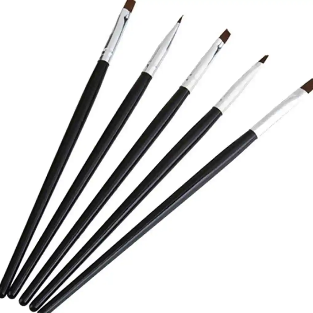 

Hot Sale 5PCS/Set Nail Art Brush Salon Acrylic UV Gel Nail Pen Brush Painting Drawing Liner Kit DIY Nail Art Dotting Tool Set