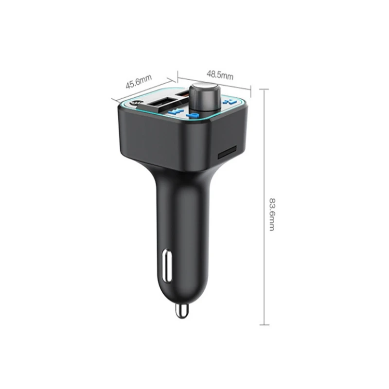 

2022 Новый Bluetooth-совместимый 5,0 FM-передатчик автомобильный комплект QC3.0 быстрая зарядсветильник