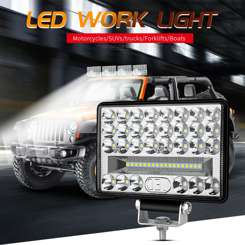 

DC9-30V Automotive LED 5 Inch 48 Light 144W Work Lights Offroad Lightings Modified Engineering Spotlights High Brightness Light