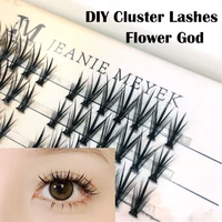 false eyelashes slightly warped diy segmented lashes simulation sandwich 36 clusters idividual lashes flower god