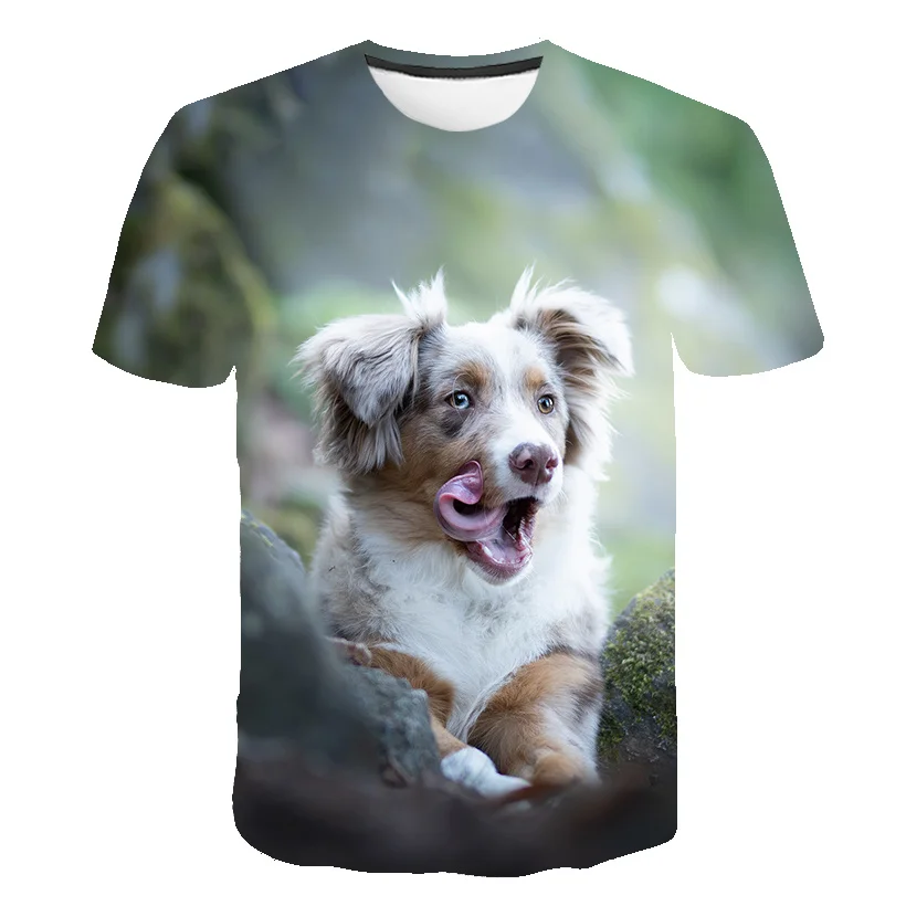 

Boys Girls Dogs T-shirts Clothing Kids Cartoon 3D Printed Tees Tops Children Short-sleeve Clothes Summer Fashion Casual Costumes