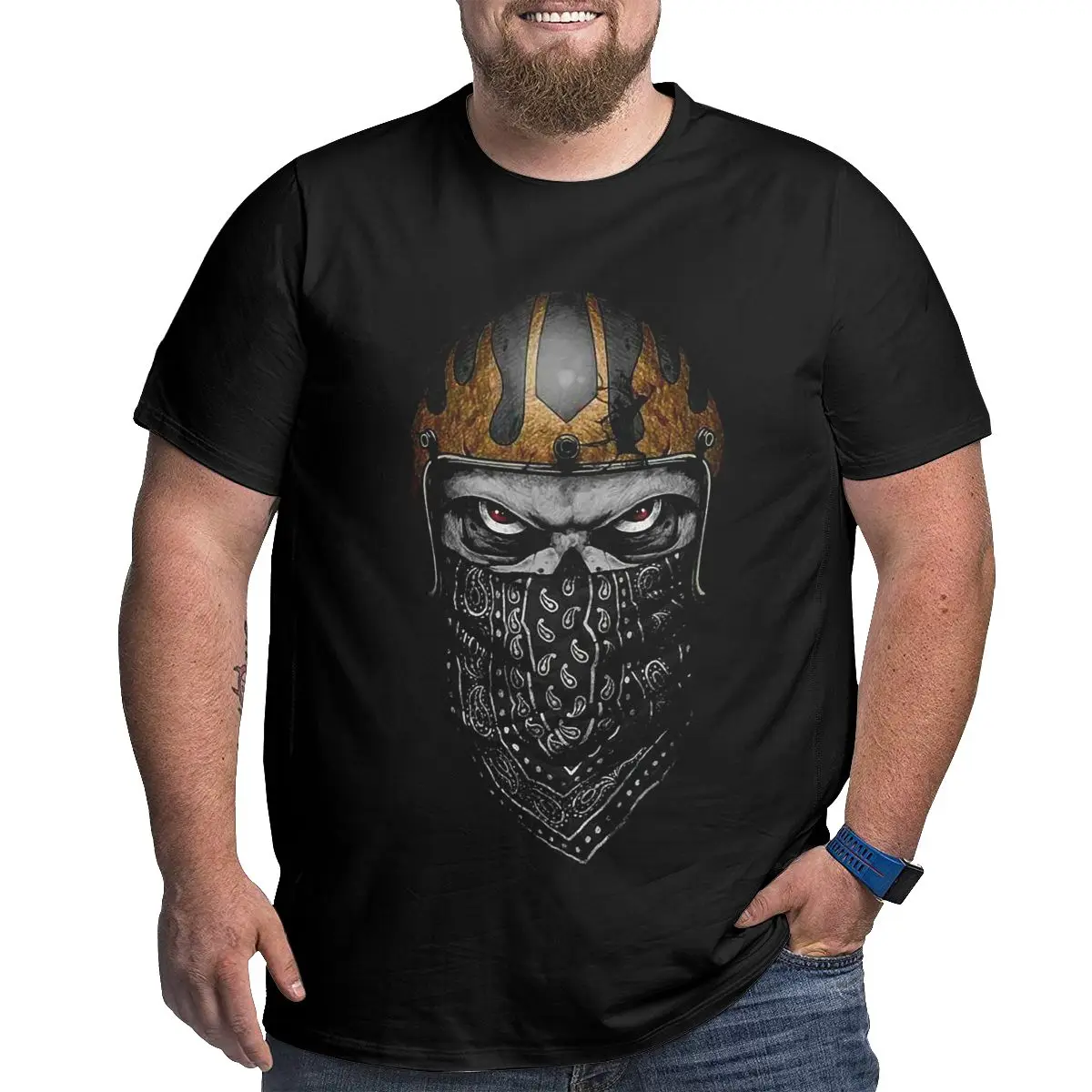 

Black Oversized T-Shirts for Men Cotton Short Sleeve T Shirts Plus Size 6XL 5XL Big Tall Men's Loose Top Clothing Summer Tees
