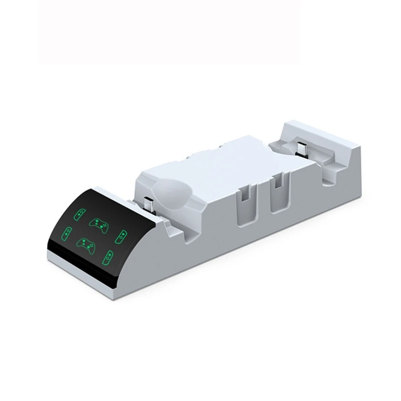 

For Switch OLED Handle All-In-One Charging Base NSpro Left and Right Handle Charging Socket Charger White
