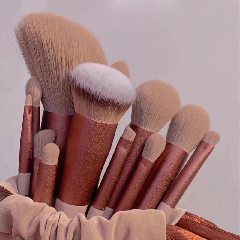 

13Pcs Soft Fluffy Makeup Brushes Set for cosmetics Foundation Blush Powder Eyeshadow Kabuki Blending Makeup brush beauty tool