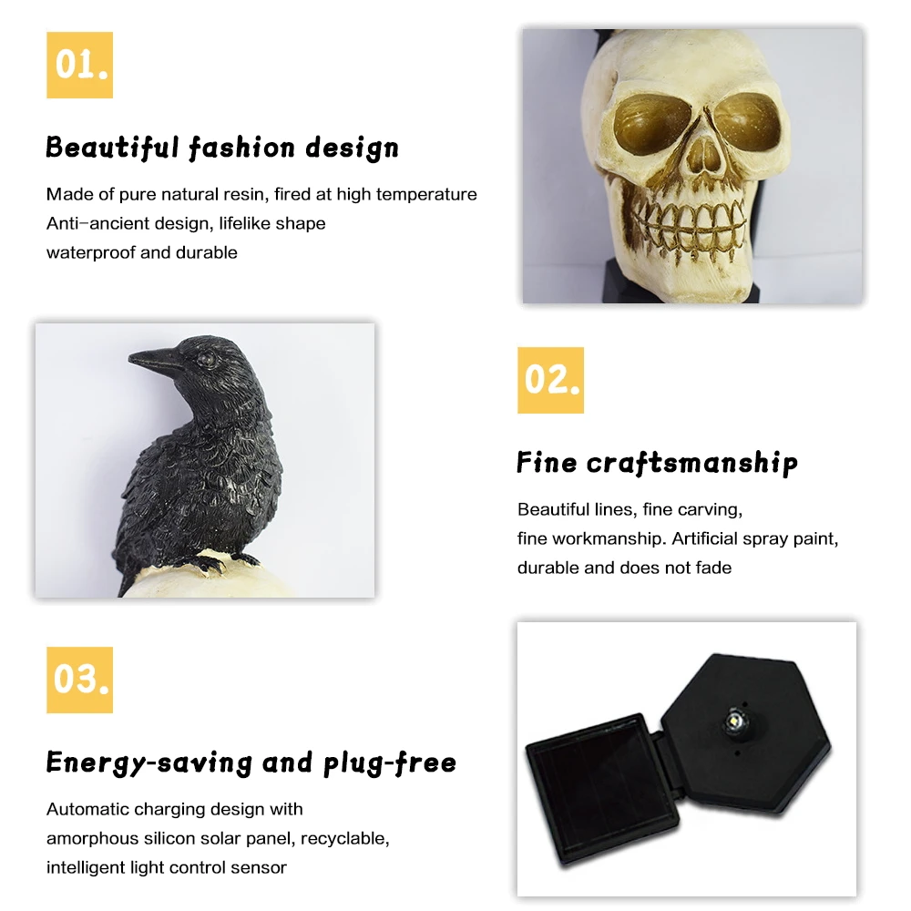 Рисунок 4 - Светильник на солнечной батарее в виде черепа