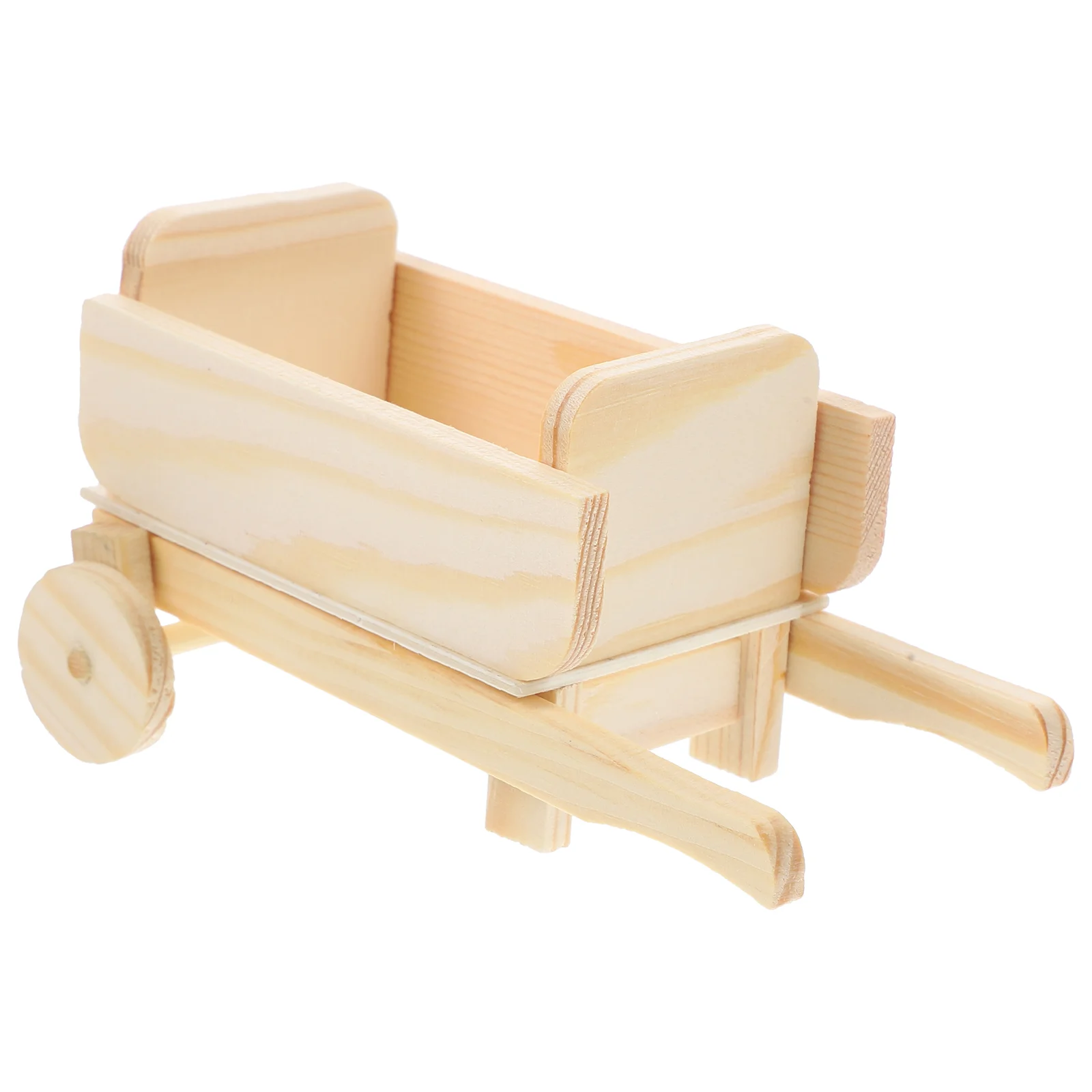 

Car Model Micro Landscape Ornament Wood Miniature Decor Simulation Cart Decoration