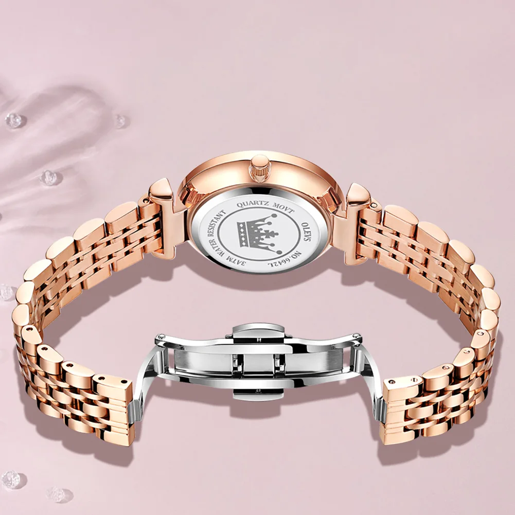 TAXAU Watch For Women Japan Imported Quartz Movement Luxury Stainless Steel Waterproof Green Bracelet Wristwatch Relojes Mujer