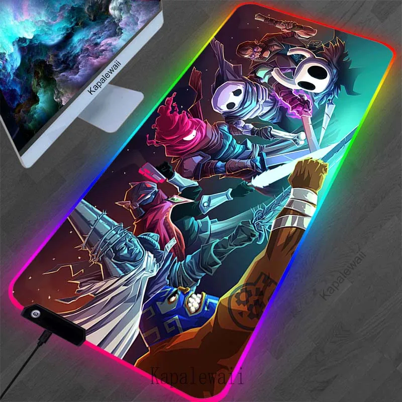 

Hollow Knight Large Mouse Pad RGB Gamer Mousepad Game Mouse Mat Mausepad LED Desk Mat waterproof Mause Pad Carpet Keyboard Pads