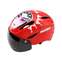 bicycle helmet road bike mountain bike helmet with goggles and visor bicycle helmet abs engineering material adjustable size