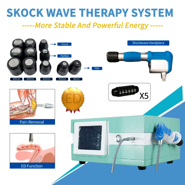 

Portable Acoustic Radial Shockwave Machine For Body Pain Relief Extracorporeal Eswt Shock Wave Physical Therapy Ed