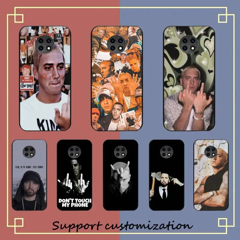 

Hip Hop Rapper Eminem rap Phone Case For Xiaomi Redmi Note 8A 7 5 Note 8pro 8T 9Pro TPU for note 6pro