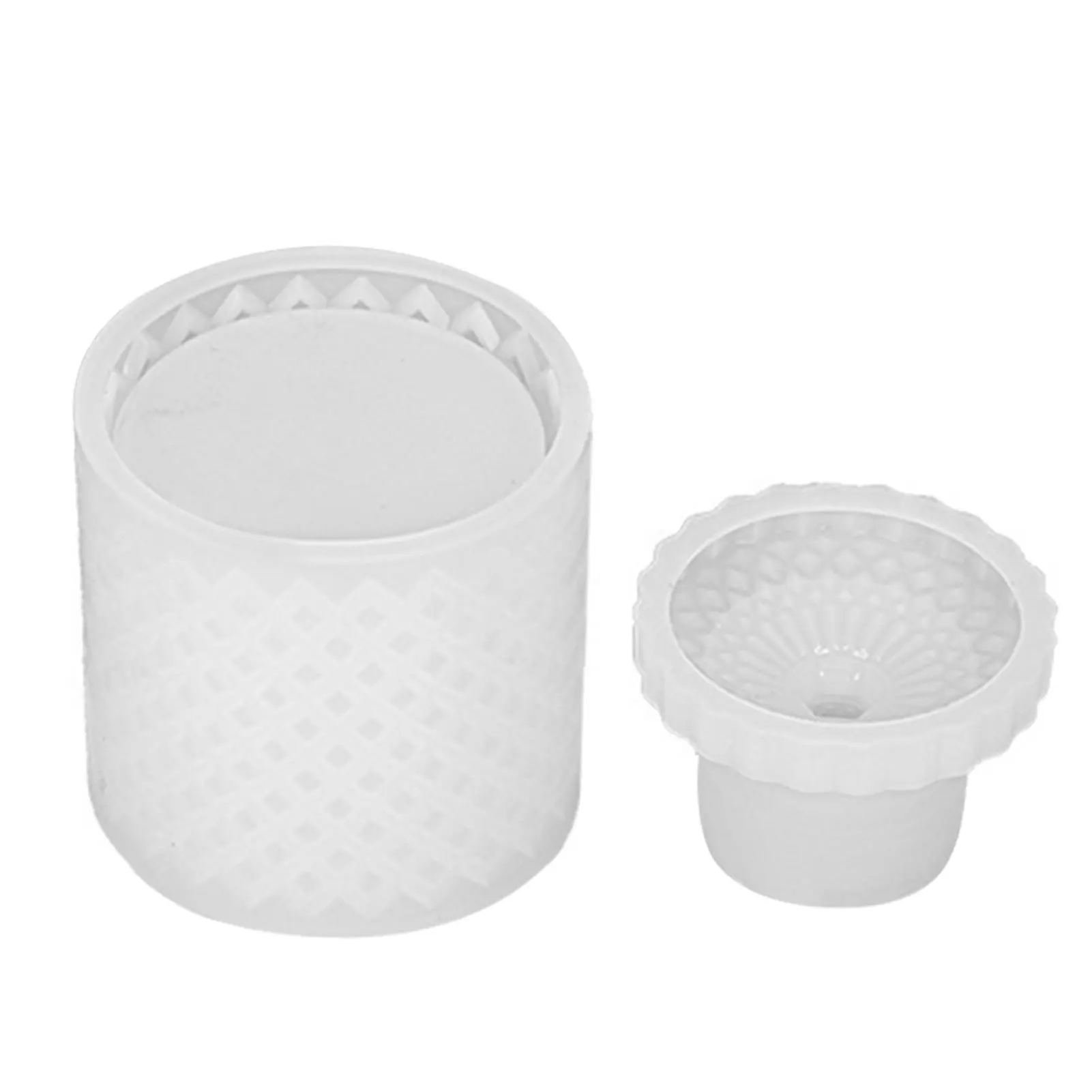 

2pcs/set Practical With Lid Home Decor Trinkets Jewelry Storage Box Silicone Mold Container Jar Epoxy Resin Flexible 3D DIY