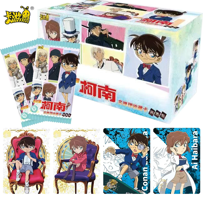 

KAYOU Detective Conan Anime Figures Jimmy Kudo Conan Mouri Ran SSR Rare Collection Card Toys Birthday Gift for Children