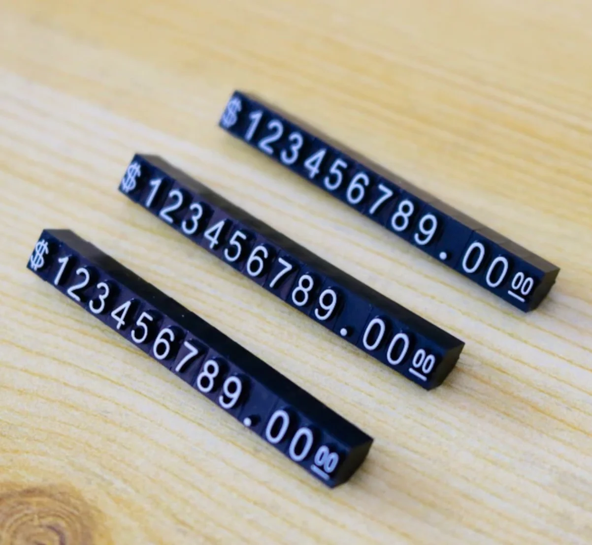 

100pcs/lot 56x6x6mm Jewelry Garment Miniature Combined Digital U.S.Dollar Price Card Tags