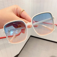 fashion rice nail square sunglasses for women girls anti uv sun glasses jelly gradient eyewear color goggles eyeglasses uv400