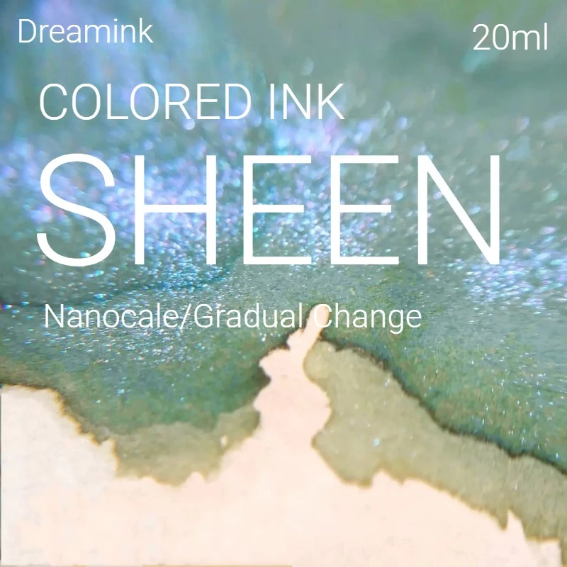 Чернила для перьевых ручек Dreamink, 60 цветов, 20 мл, с блеском, без углерода, для школы, творчества, канцелярских товаров, для стеклянных перьевых ручек, для JINHAO Hongdian (art.: 3920da44cd3c2) - 3920da44cd3c2