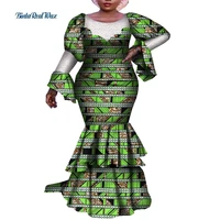 african dresses for women print long dresses vestidos bazin riche african wedding party dress lace patchwork ankara dress wy8031