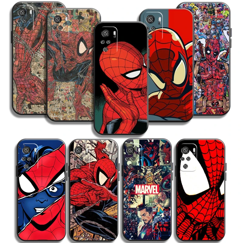 

Marvel Spiderman Phone Cases For Xiaomi Redmi Note 8 Pro 8T 8 2021 8 7 7 Pro 8 8A 8 Pro Funda Carcasa Coque Back Cover Soft TPU