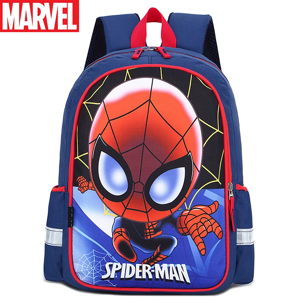 

Marvel Children's Cartoon Schoolbags For Boys Spider-man Captain America Large Capacity Backpacks Kids Fashion Light Backpack