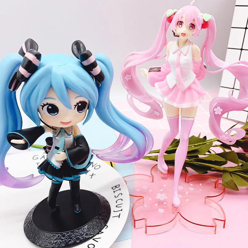 

Anime Hatsune Miku Cartoon Kawaii Virtual Singer Manga Statue Figurines PVC Action Figure Collectible Model Toy girl gift