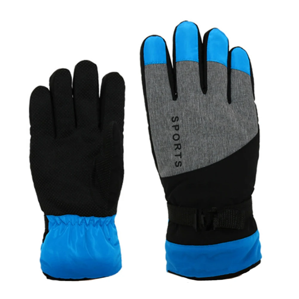 

Winter Ski Gloves Thick Fleece Warm Outdoor Riding Windproof And Cold Gloves Winter Skiing Cycling Thicken Coldproof Equipment