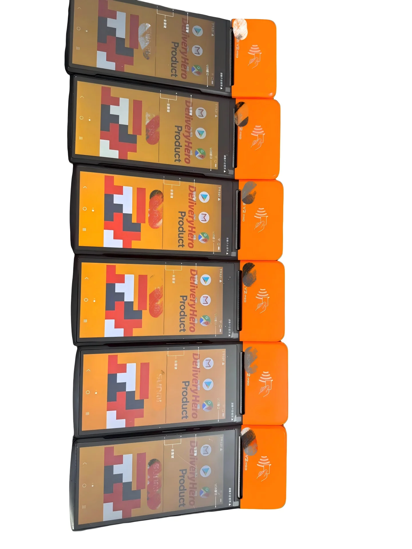 Фото 99% новый оригинальный V2 PRO 2G+16G портативный моноблочный Android смарт-терминал для кассовых операций с термопринтером №3