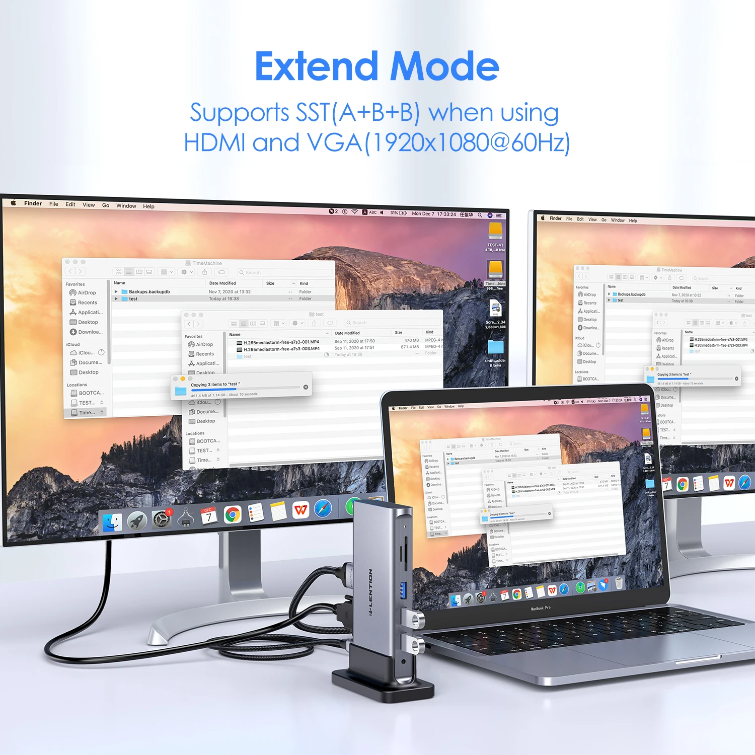 Док-станция Lention USB C HUB 4K HDMI 60 Гц PD VGA 3 0 2 док-станция TypeC для MacBook Pro Air M2 M1 - купить по