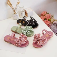 childrens shoes girls sandals and slippers summer 2022 solid color new fashion outerwear soft bottom cute baby flip flops