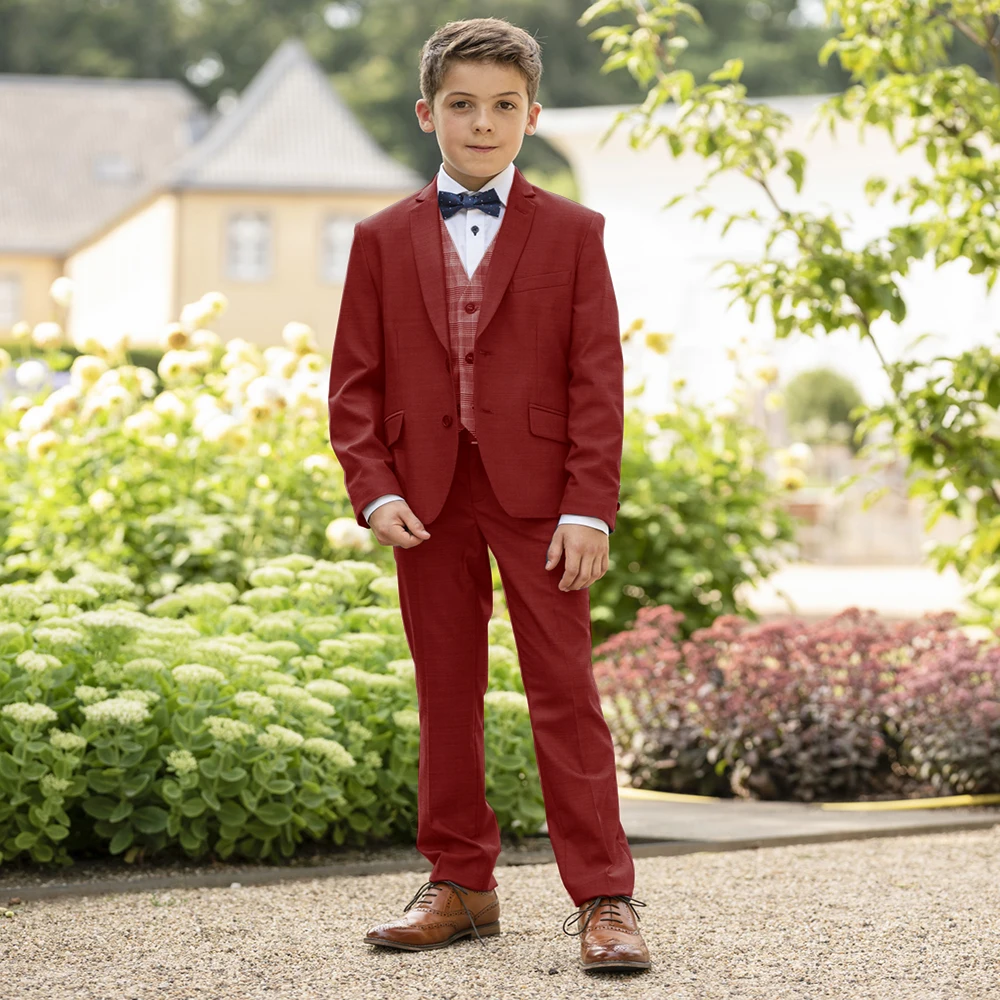 

Boys 2 Piece Formal Suit Kids Notched Lapel Jacket Pants Clothes Outfit Page Boy Elegant Slim Fit Wedding Tuxedo 3 to 16 Years