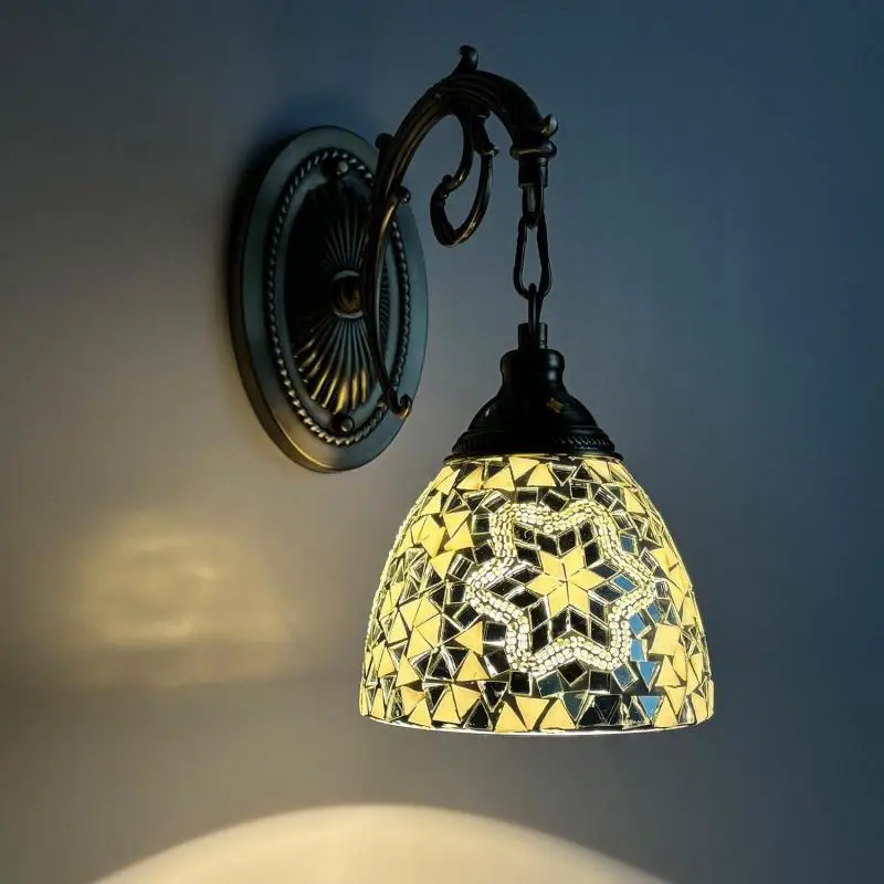 Настенный светильник в богемном стиле ретро ностальгическое романтическое