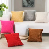 43x43cm short plush soft cushion cover rose pattern pillow case home living room sofa decor lumbar