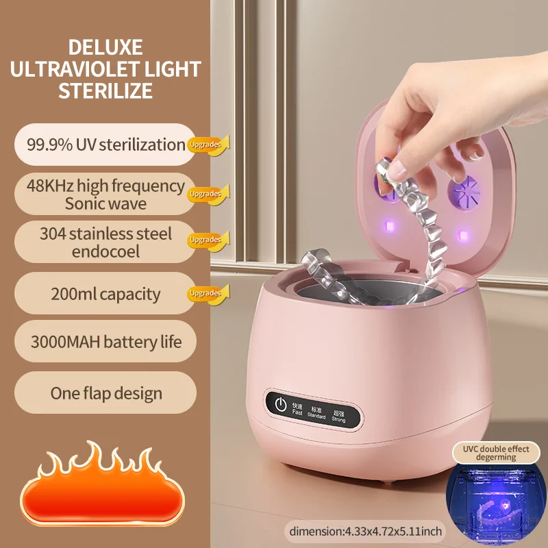 

MIJIA Портативный ультразвуковой очиститель зубных протезов 48 кГц