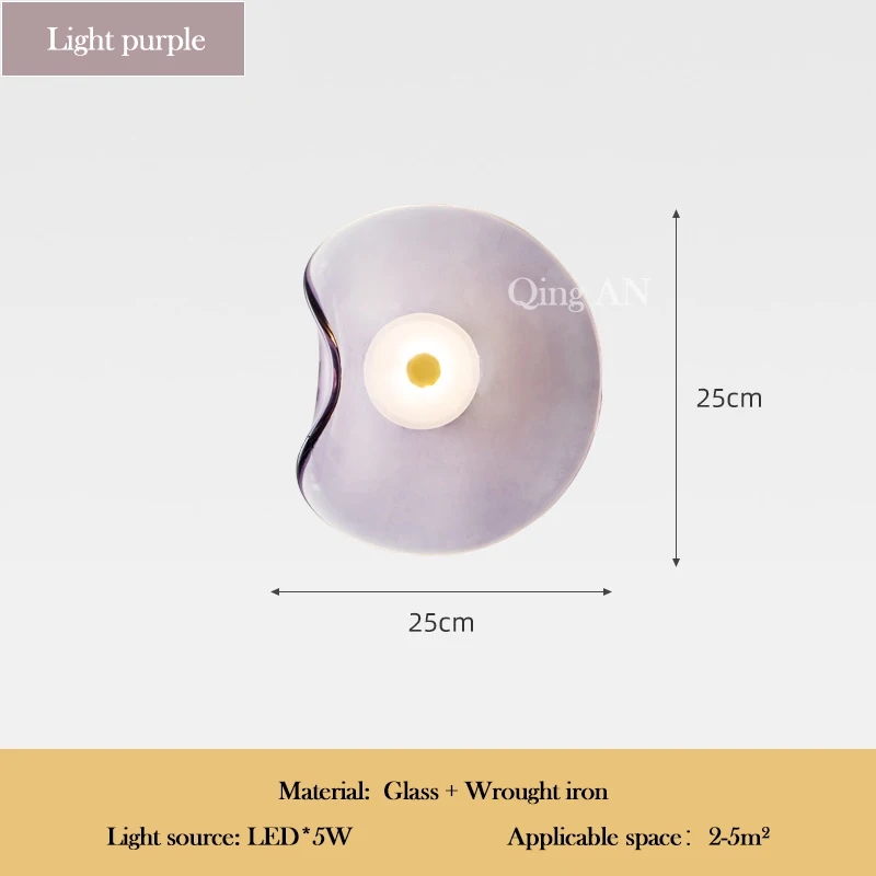 

Свет Постмодернистские Стеклянные Настенные Светильники Нерегулярные Круглые Стеклянные Минималистичные Скандинавские Гостиная Коридор Спальня Прикроватный Настенный Светильник