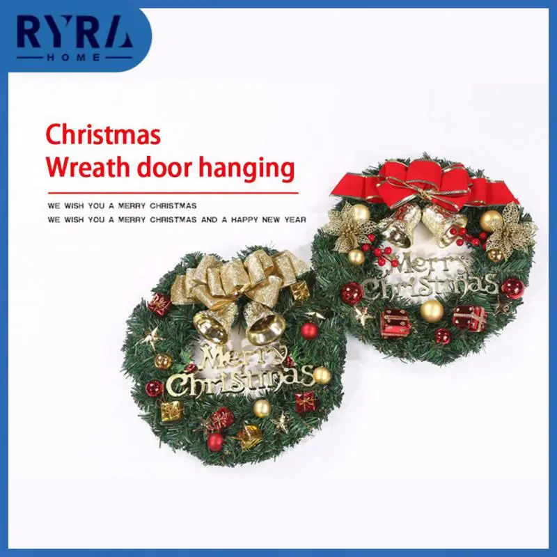 

Рождественское украшение, гирлянда, настенное окно, дверь, искусственное украшение для дома, Рождественское украшение