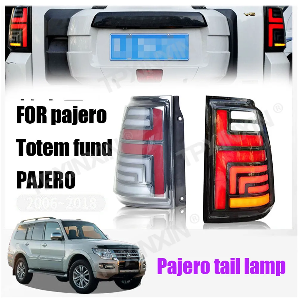 

For Mitsubishi Pajero 2006-2018 tail lamp LED assembly car modification accessories streamer steering Auto Accessories DRL