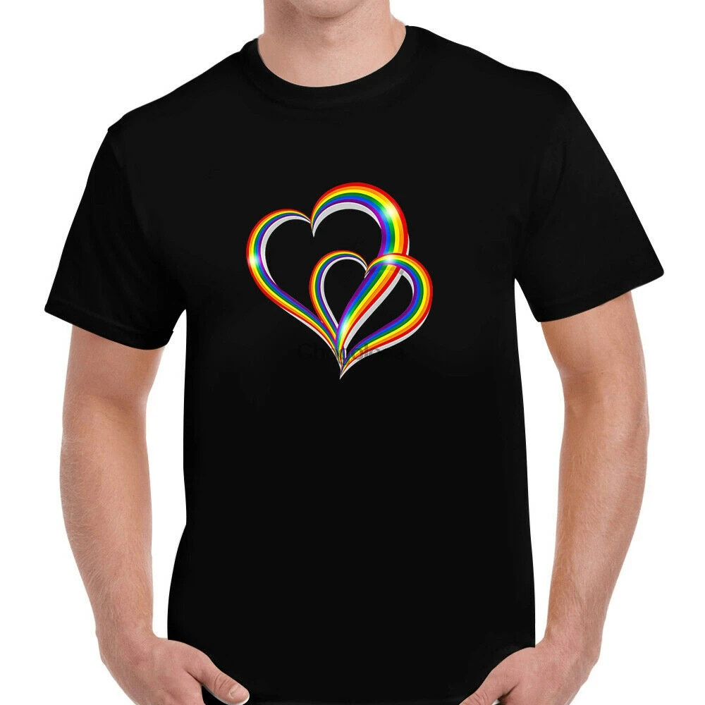 Красочные сердца популярная Ретро футболка для геев гордости ЛГБТ Soho - купить по