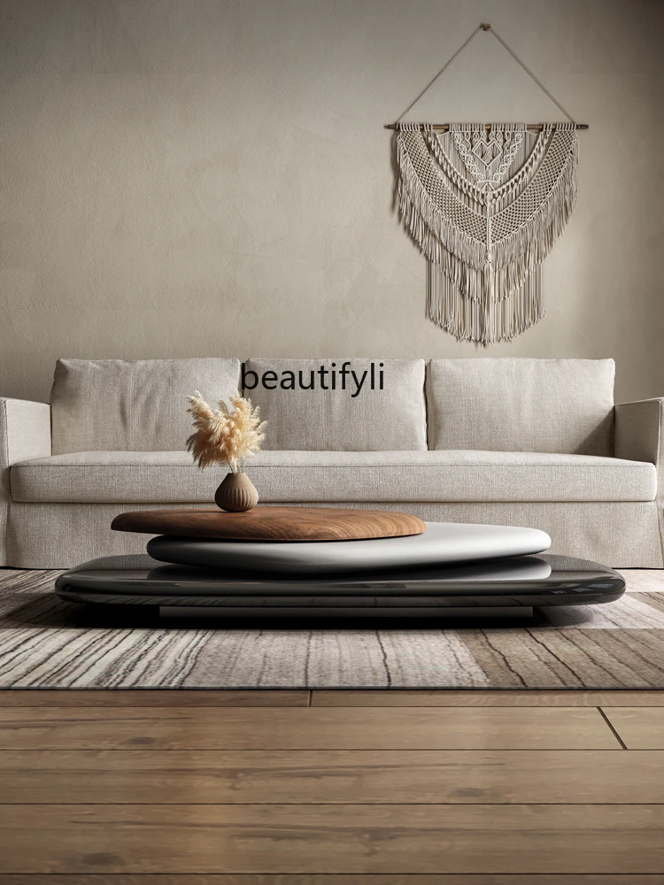 Минималистичный шпон для Juglans Regia журнальный столик гостиная домашний