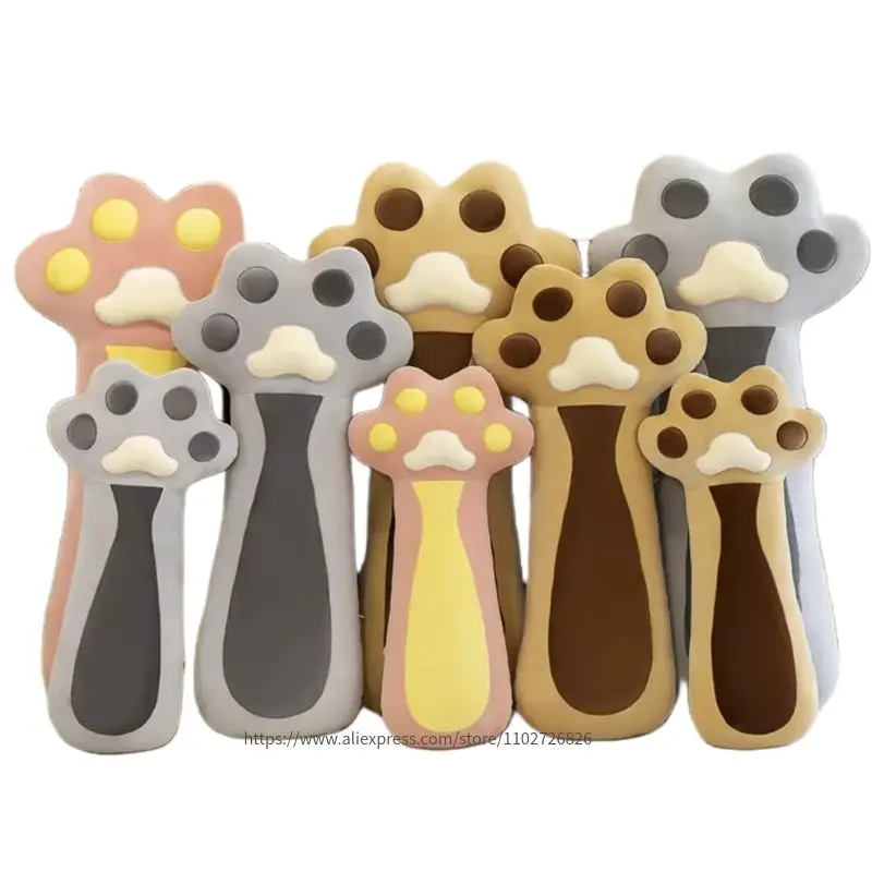 Подушка в виде медведя кошачьей лапы 70/90/110 см