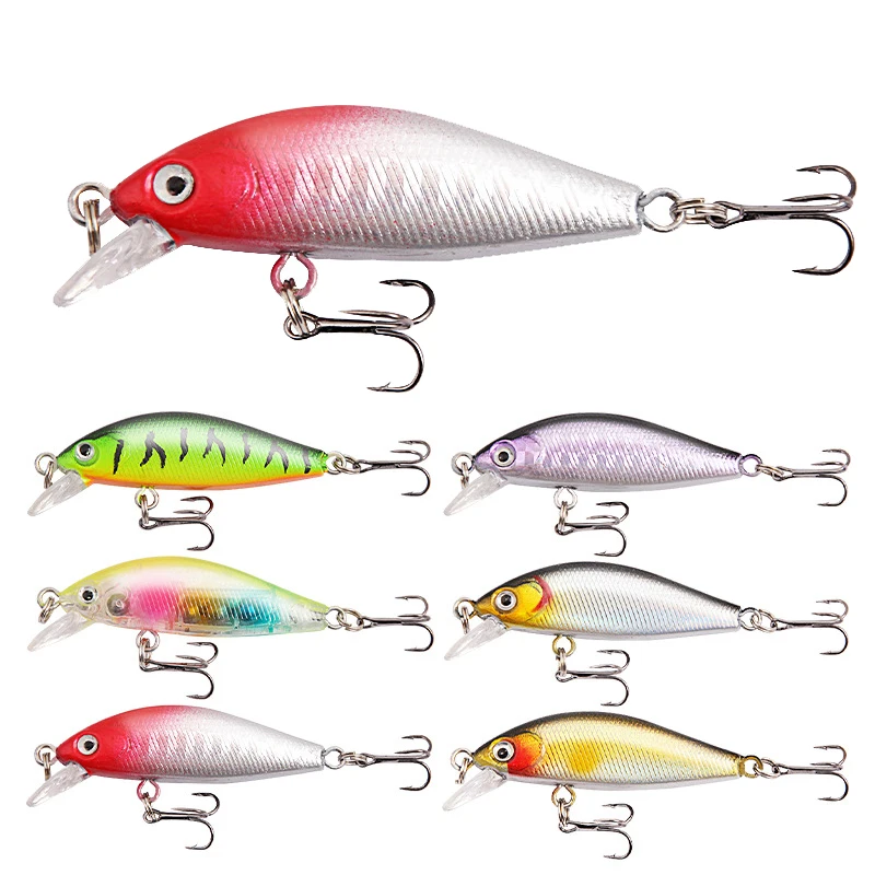 

Luya Bait Submerged Laser Millet 4.5g6.7cm with Bead Crank Hook Swinger Bass Trout Warped Mouth Fishing Supplies Crankbait