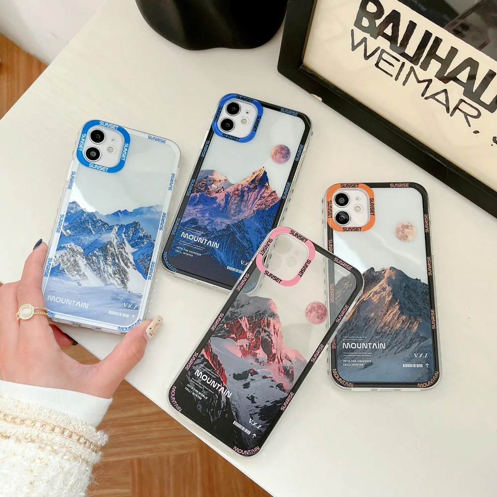 

Snow Mountain Sun Funda Reno 5 Lite Case For OPPO A54 A74 A95 A93 A94 A5S A12 A15 A35 A16 A1K A5 A9 A53 A32 A3S A55 A56 F19 Case