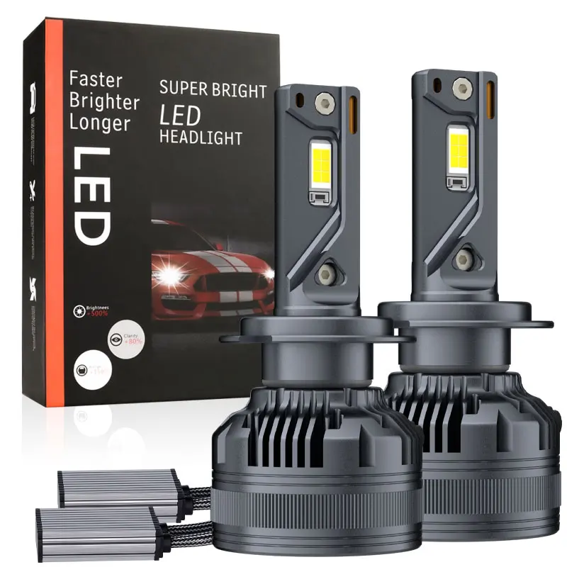 H4 H7 Светодиодная лампа для автомобильных фар H1 H3 H11 9005 9012 9006 Супер яркие