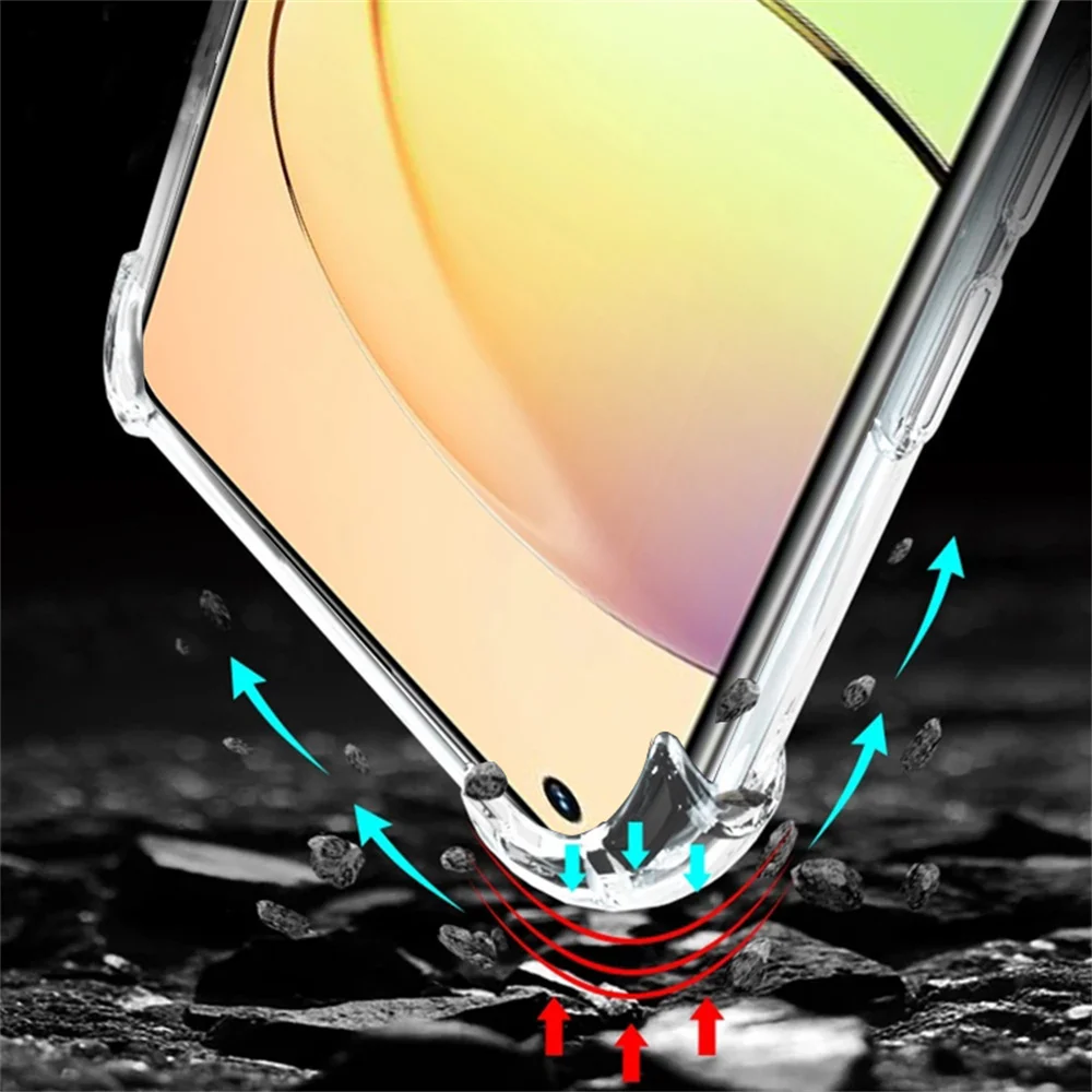 Clear Ring Case For Case Realme 10 Silicon Shockproof Cases Realmi GT Neo 2 3T GT 2 Cover Realme 8i 9i 9 Pro Plus Case Realmi 10