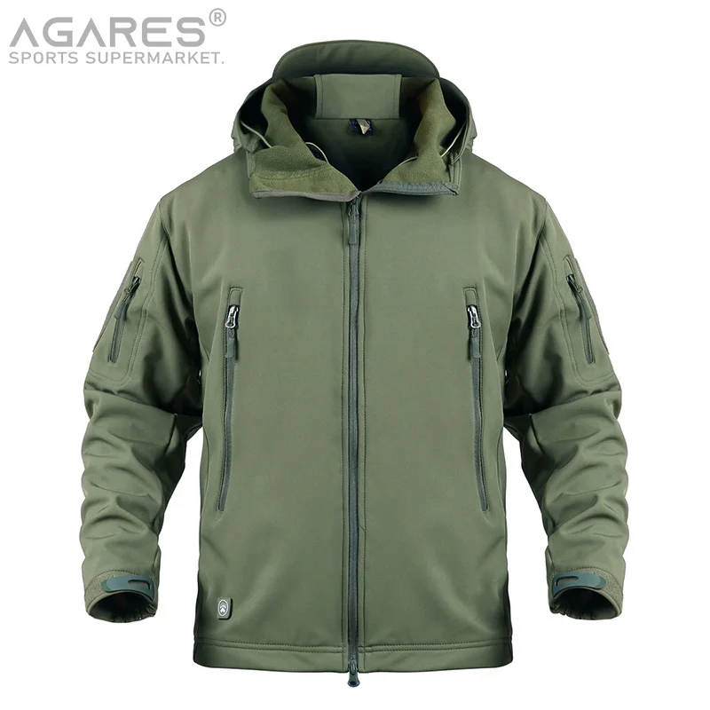 

Армейская камуфляжная страйкбольная куртка, Мужская Военная тактическая куртка, зимняя водонепроницаемая флисовая куртка, ветровка, одежд...